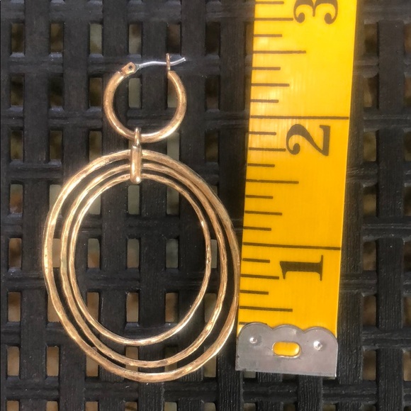 Triple Hoop Earrings - Picture 2 of 4